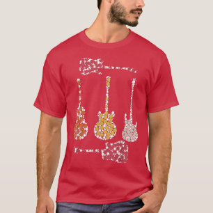T-shirt Jour international du dot Funny Vintage Guitare Po