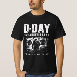 T-shirt Jour J 80e anniversaire - Les hommes les plus cour
