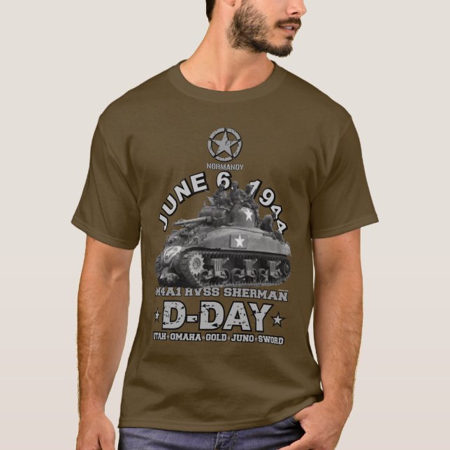 T-shirt Jour J des anciens combattants HVSS Sherman (Devant)