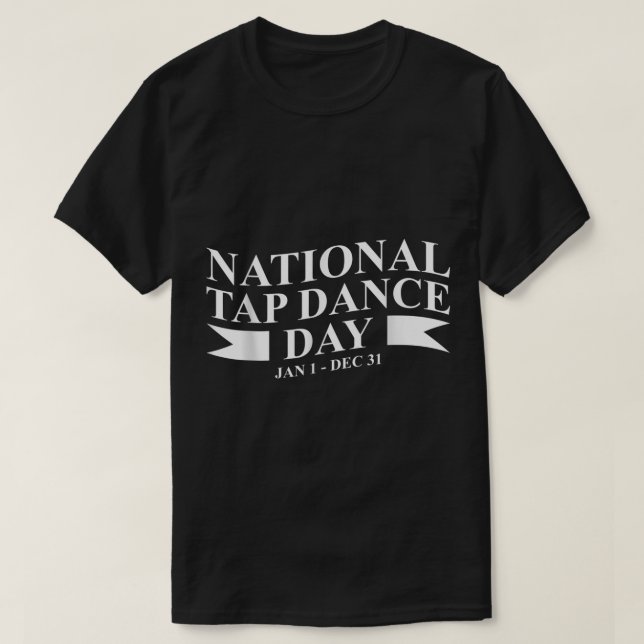 T-shirt Jour National De Danse Sur Papier 1Er Janv 31 Dans (Design devant)