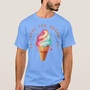 T-shirt Jour national de la crème glacée Cone de crème gla