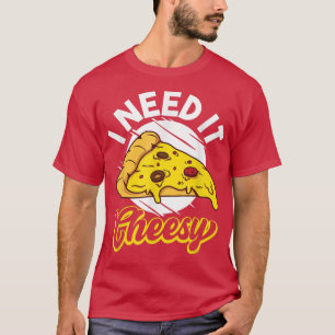 T-shirt Jour National de la Pizza Pizza Fromage Foin Itali