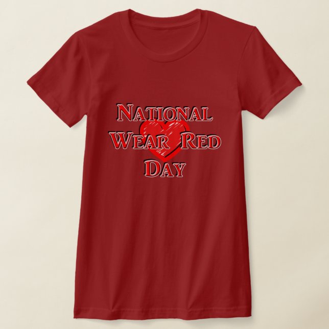 T-shirt Jour national de la Rouge (Poser)