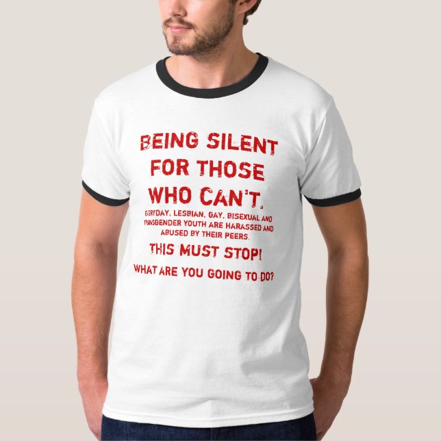 T-shirt Jour national de silence (Devant)