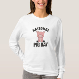 T-shirt Jour National Du Cochon Cochon Mélange Pour Jour D