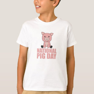 T-shirt Jour National Du Cochon Cochon Mélange Pour Jour D