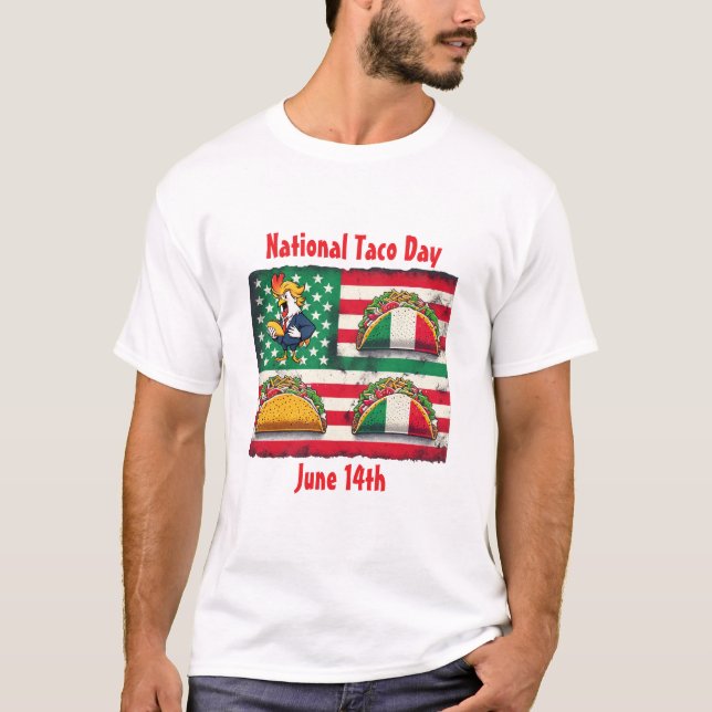 T-shirt Jour national du Taco de Trump (Devant)