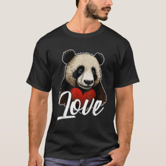 T-shirt Jour Panda Panda Aimer He