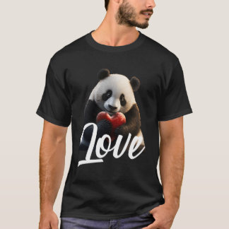 T-shirt Jour Panda Panda Aimer He