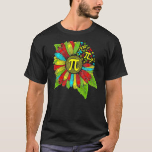 T-shirt Jour Pi 3 14 Symbole tournesol Math Geek Nerd Teac