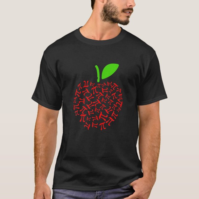 T-shirt Jour Pi Apprenti Math Apple Enseignant 3.14 Symbol (Devant)