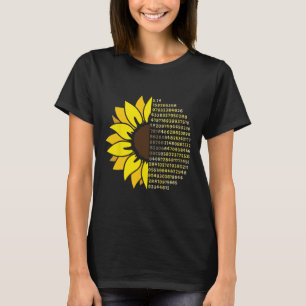 T-shirt Jour Pi Tournesol 3.14 Numéro Pi Symbole Math Scie