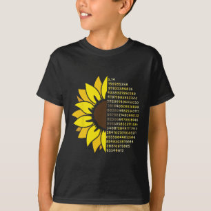 T-shirt Jour Pi Tournesol 3.14 Numéro Pi Symbole Math Scie