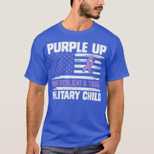 T-shirt Jour Purple up Pour les enfants militaires ENFANT
