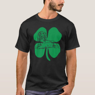 T-shirt Jour Saint-Patricks, Shamrock vert de Dachshund