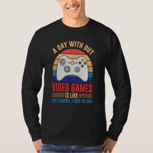 T-shirt Jour sans jeux vidéo Joueur plaisanter Joystick Dé