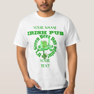 T-shirt Jour St Patrick vert de bière