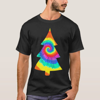 T-shirt Jour super Jeu de Noël Teinture Arbre Type Die Top