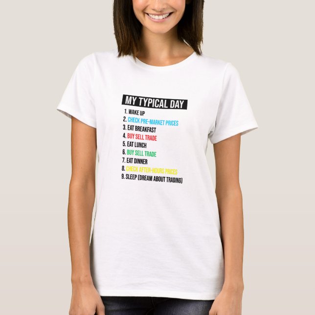 T-shirt Jour Trader (Devant)