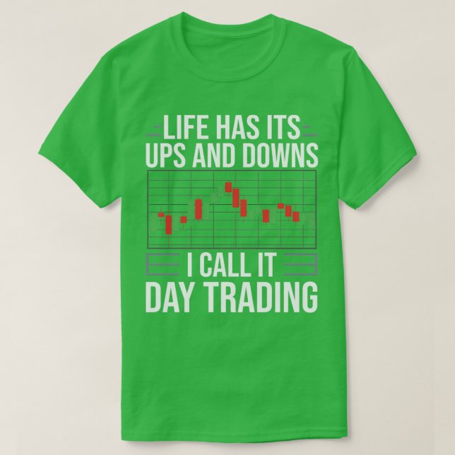 T-shirt Jour Trader Débutant Stock Forex (Design devant)