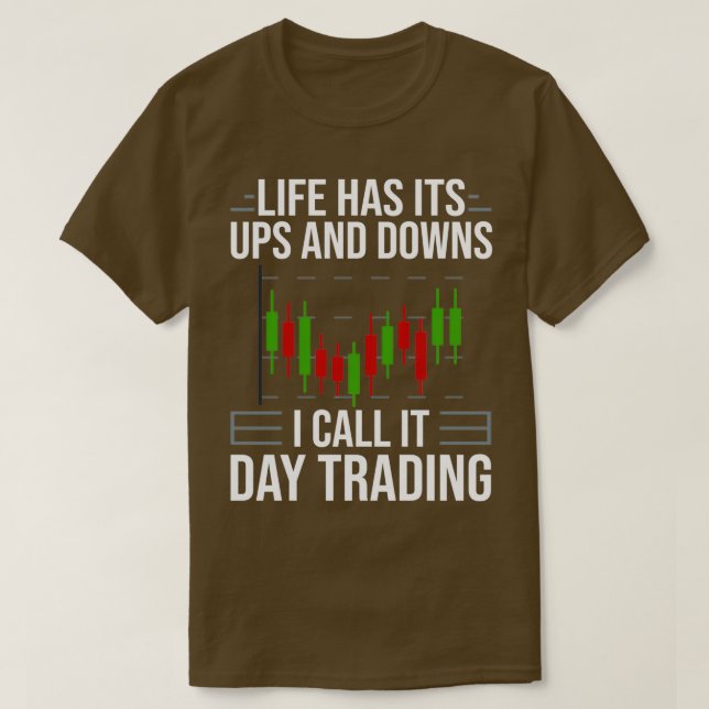 T-shirt Jour Trader Débutant Stock Forex 7 (Design devant)