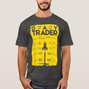 T-shirt Jour Trader Moon Stock Investisseur Forex