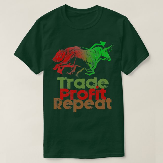 T-shirt Jour Trader Stock Marché 6 (Design devant)