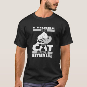 T-shirt Jour Trading Chat Stock Marché Jour Trader