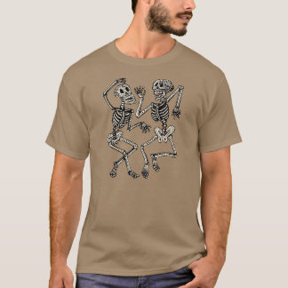 T-shirt Jour vintage des squelettes morts de danse