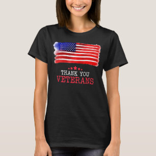 T-shirt Jour vintage des vétérans Merci américain Veter