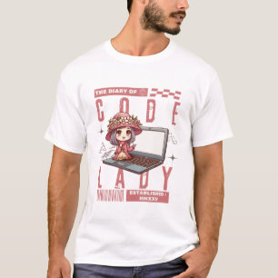 T-shirt Journal d'une dame de code