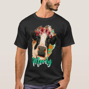T-shirt Journal Floral Vache des Highlands Génisse Lunatiq
