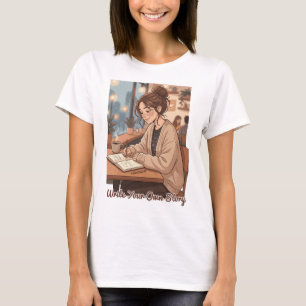 T-shirt Journal Illustré pour Écrire Votre Propre Histoire