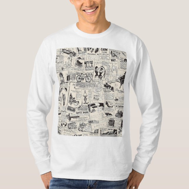 T-shirt Journal vintage (Devant)