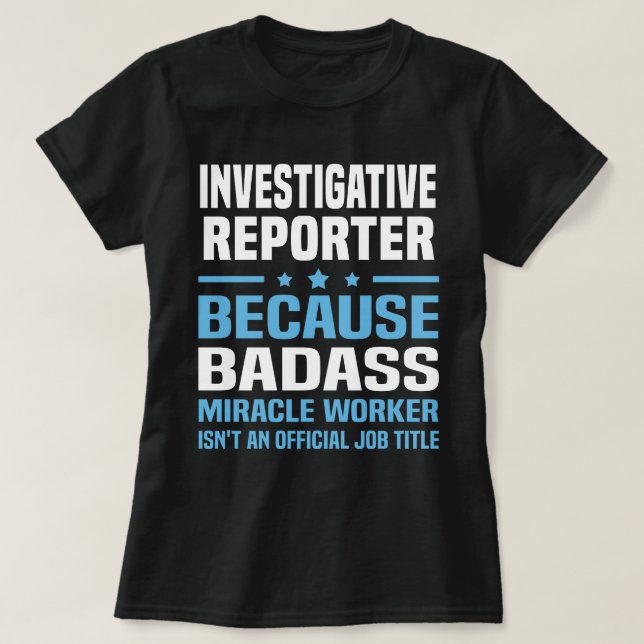 T-shirt Journaliste d'enquête (Design devant)