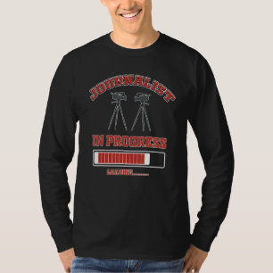 T-shirt Journaliste en cours de chargement du futur journa