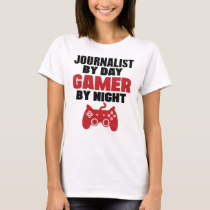 T-shirt Journaliste par le gamer de jour par nuit