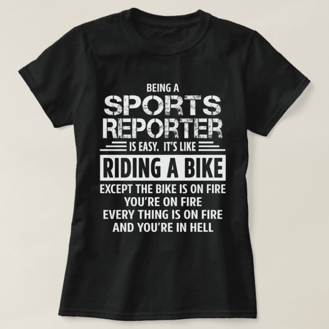 T-shirt Journaliste sportif (Design devant)