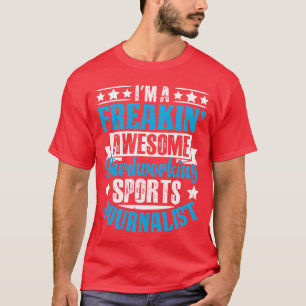 T-shirt Journaliste sportif génial Reporter drôle vintage