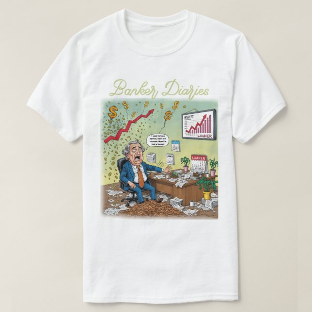 T-shirt Journaux de banquier (Design devant)