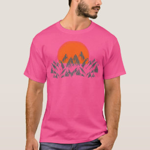 T-shirt Journée Avec Les Montagnes Populaires Nature Desig