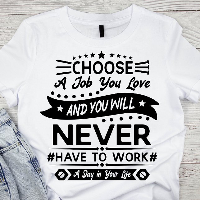 T-shirt Journée classique du travail noir et blanc (Créateur téléchargé)