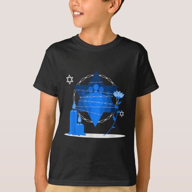 T-shirt Journée commémorative de l'Holocauste - Yom Hashoa (Devant)