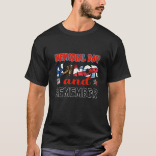 T-shirt Journée commémorative : Honorer et commémorer nos