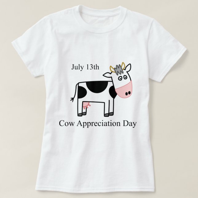T-shirt Journée d'appréciation de la vache (Design devant)