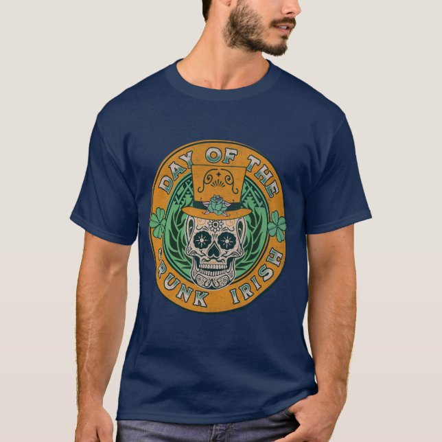 T-shirt Journée de la boisson irlandaise morte St. Patrick (Devant)