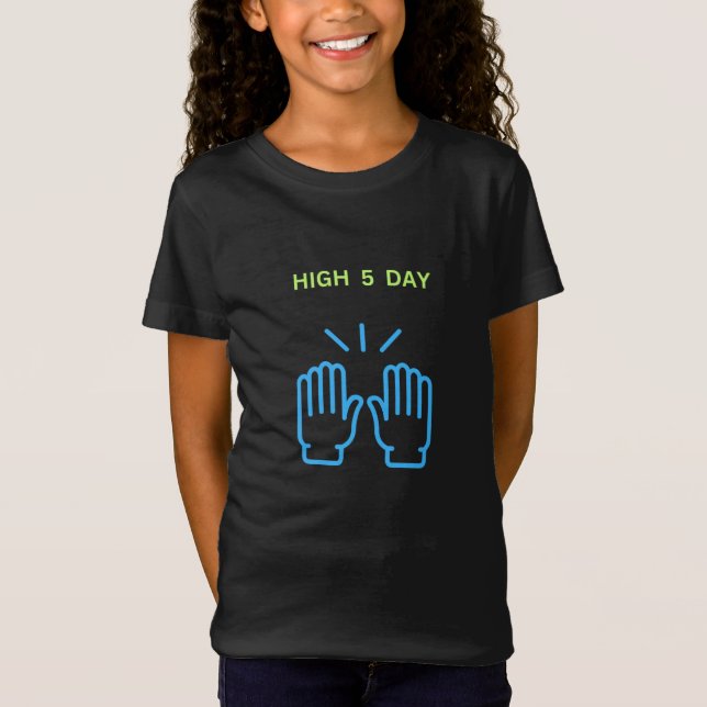 T-Shirt Journée de la poignée de main levée (Devant)