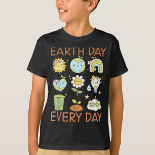 T-shirt Journée de la Terre mignonne, sauvez la planète, j