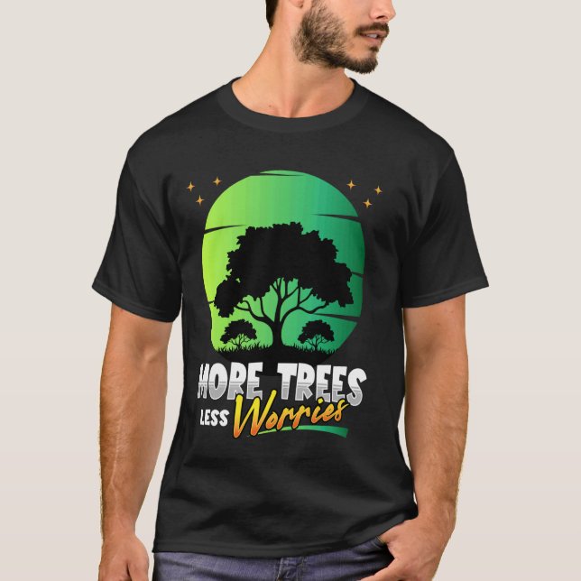 T-shirt Journée de la Terre Plus d'arbres Sensibilisation  (Devant)