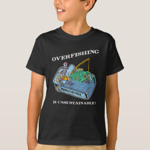 T-shirt Journée de la Terre Surpêche non durable Sauvez la